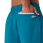 Pantal&oacute;n ASICS Heritage Double Weave Pant Green/Blue Unisex - 5