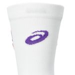 Medias ASICS Performance Run Sock Crew Brilliant White/Flash Red/Edo Purple Unisex - 3