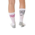 Medias ASICS Performance Run Sock Crew Brilliant White/Flash Red/Edo Purple Unisex - 7