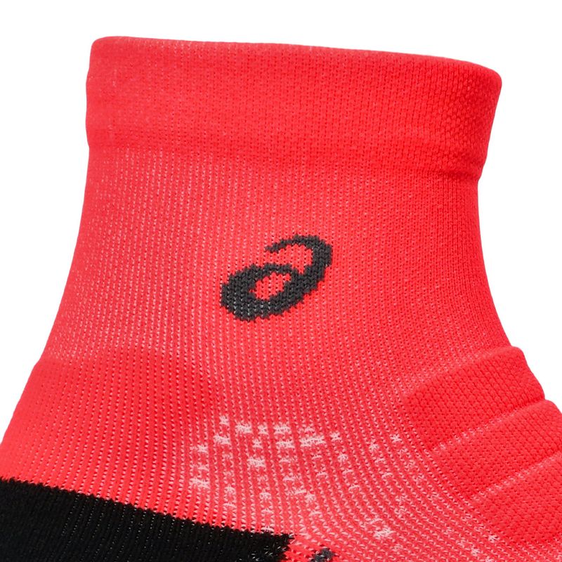 Medias ASICS Performance Run Sock Quarter Flash Red Unisex - 2