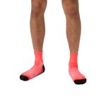Medias ASICS Performance Run Sock Quarter Flash Red Unisex - 3