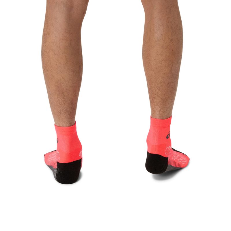 Medias ASICS Performance Run Sock Quarter Flash Red Unisex - 5