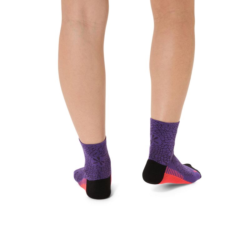 Medias ASICS Performance Run Sock Quarter Edo Purple Unisex - 5