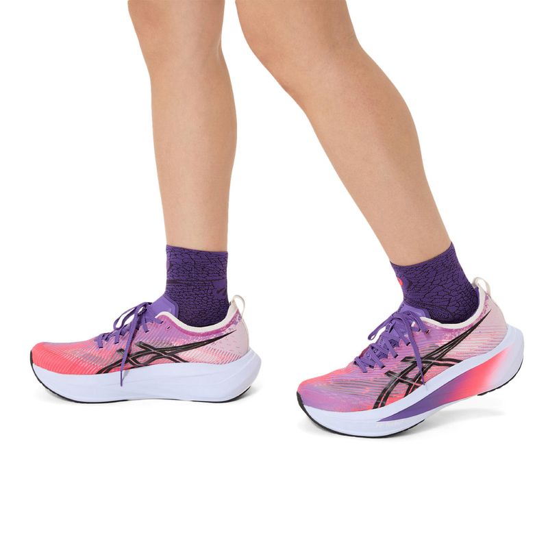 Medias ASICS Performance Run Sock Quarter Edo Purple Unisex - 6