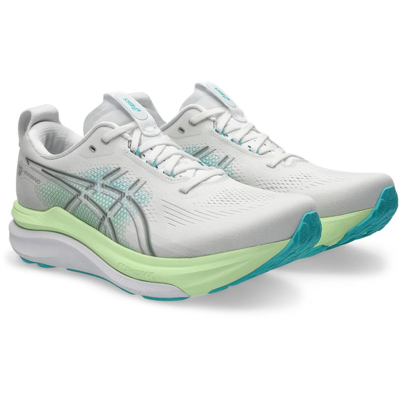 Zapatillas Asics GEL-Kayano 33 White/Energy Aqua Hombre - 2