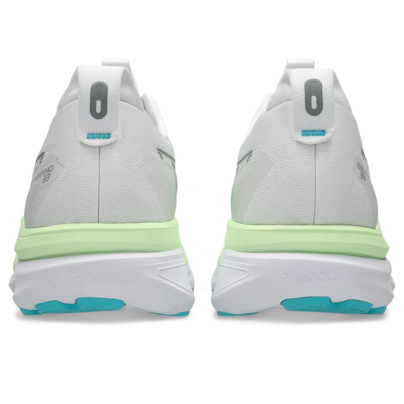 Zapatillas Asics GEL-Kayano 33 White/Energy Aqua Hombre - 3