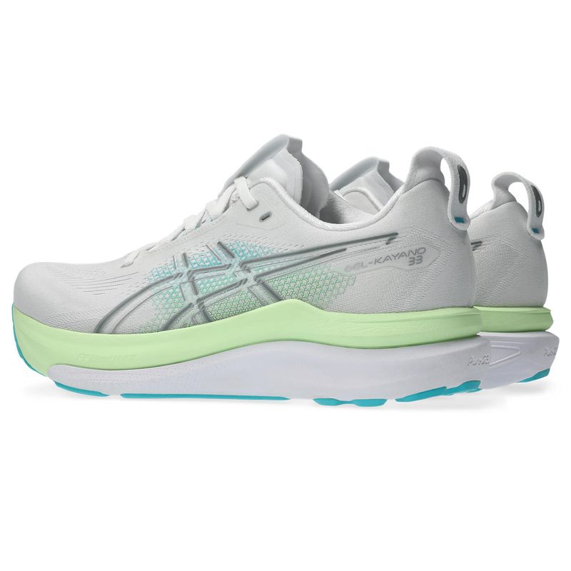 Zapatillas Asics GEL-Kayano 33 White/Energy Aqua Hombre - 4