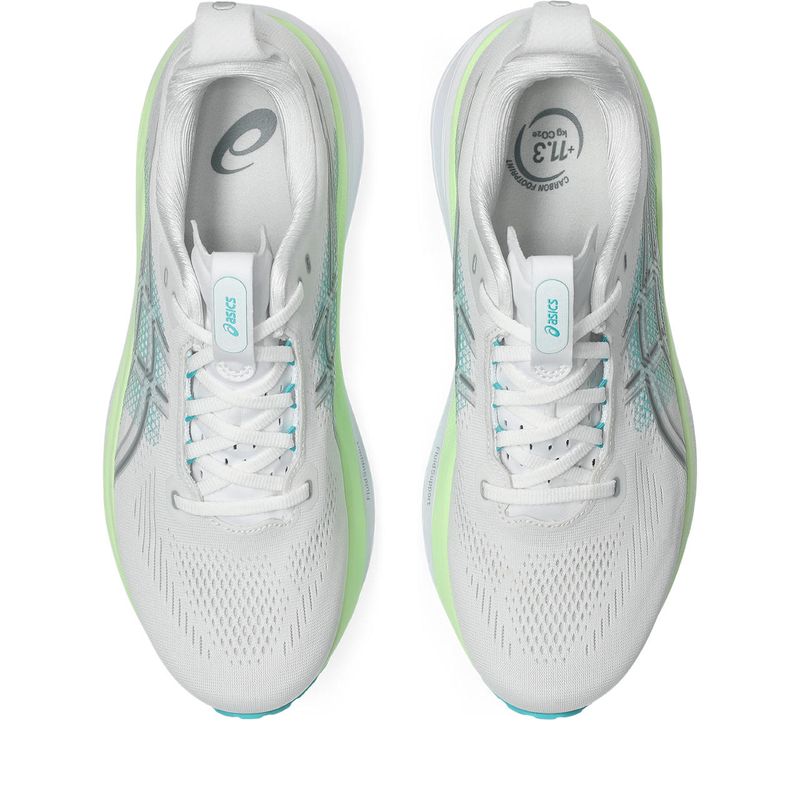 Zapatillas Asics GEL-Kayano 33 White/Energy Aqua Hombre - 5