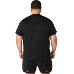 Polo ASICS Silver Ss Top Performance Black Hombre - 3