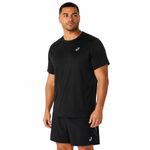Polo ASICS Silver Ss Top Performance Black Hombre - 4