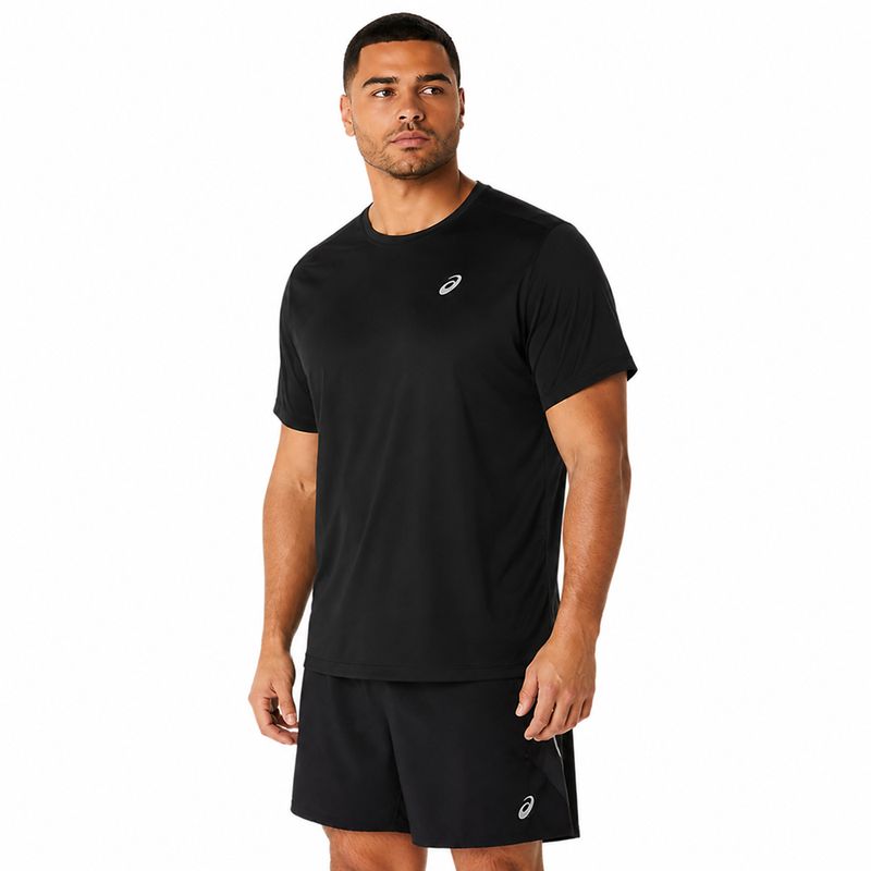 Polo ASICS Silver Ss Top Performance Black Hombre - 4