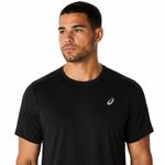 Polo ASICS Silver Ss Top Performance Black Hombre - 5