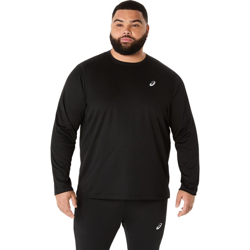 Polo ASICS Asics Silver LS Top Black Hombre - 1