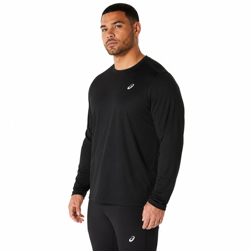 Polo ASICS Asics Silver LS Top Black Hombre - 2