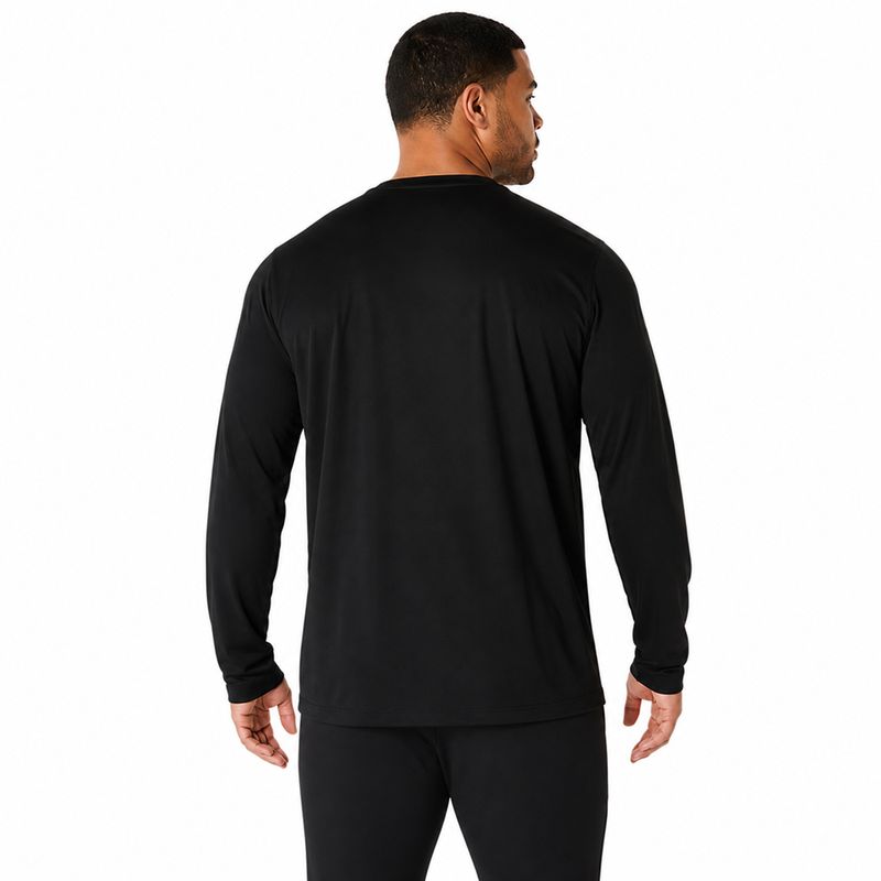 Polo ASICS Asics Silver LS Top Black Hombre - 4