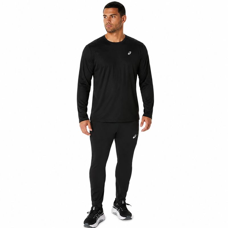 Polo ASICS Asics Silver LS Top Black Hombre - 6