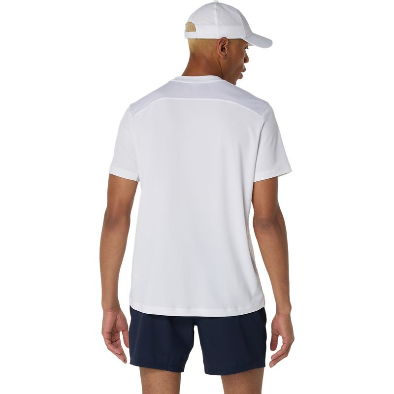 Polo ASICS Court Ss Top Brilliant White Hombre - 2