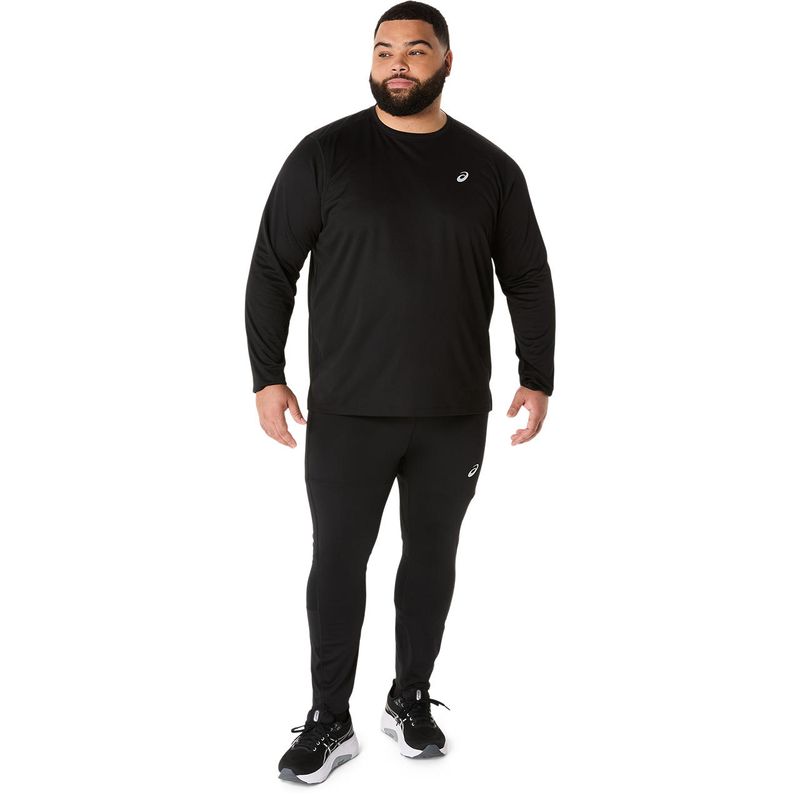 Polo ASICS Asics Silver LS Top Black Hombre - 9