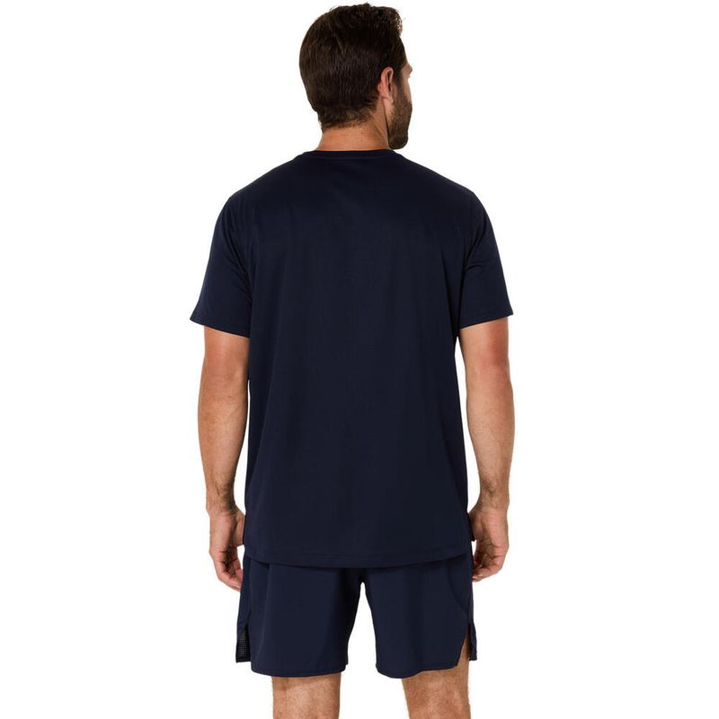 Polo ASICS Silver Ss Top Midnight Hombre - 1
