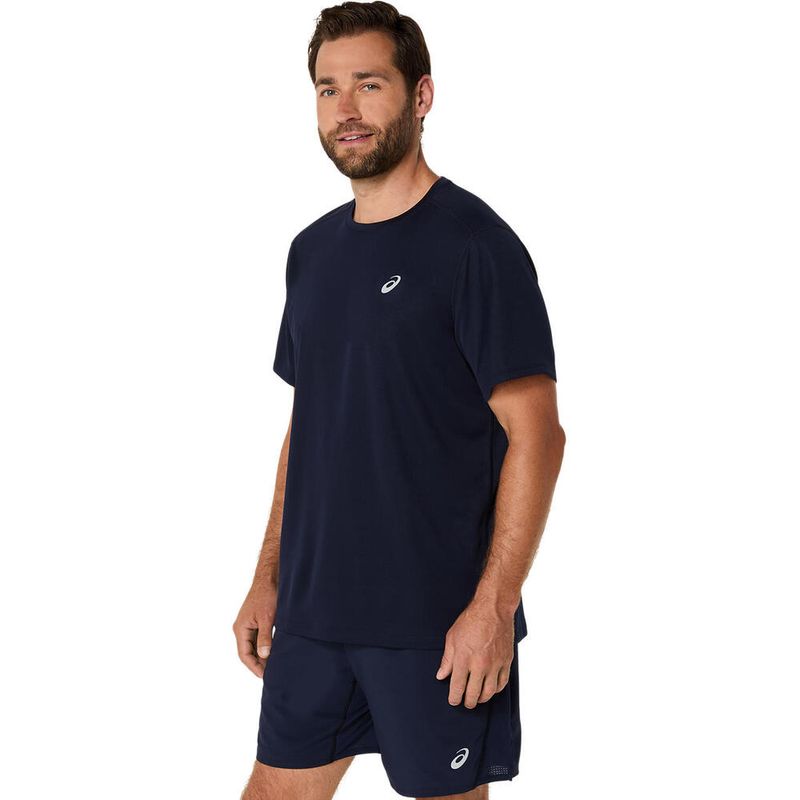 Polo ASICS Silver Ss Top Midnight Hombre - 2
