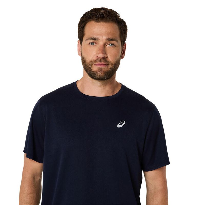 Polo ASICS Silver Ss Top Midnight Hombre - 3