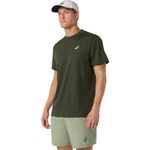 Polo ASICS Court Ss Top Vintage Khaki Hombre - 1