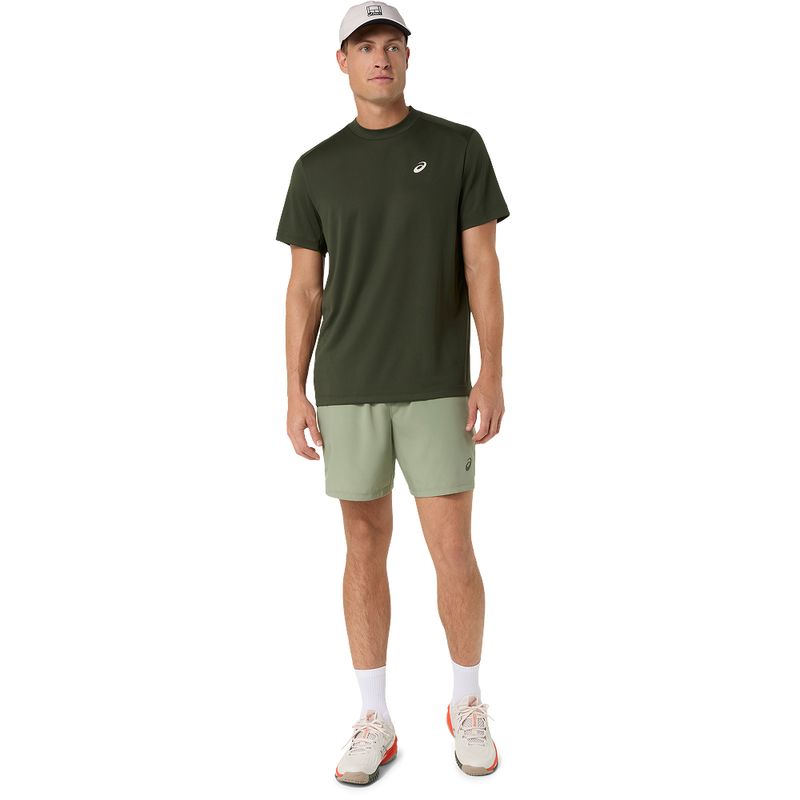 Polo ASICS Court Ss Top Vintage Khaki Hombre - 4