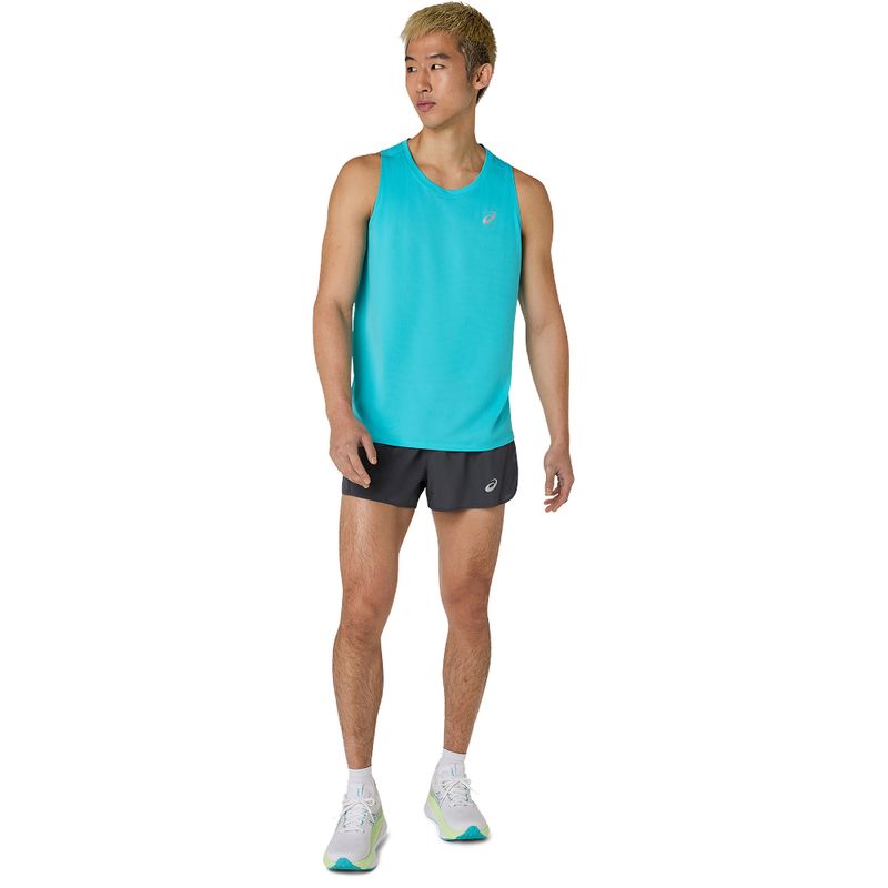 Bividis ASICS Silver Singlet Energy Aqua Hombre - 3