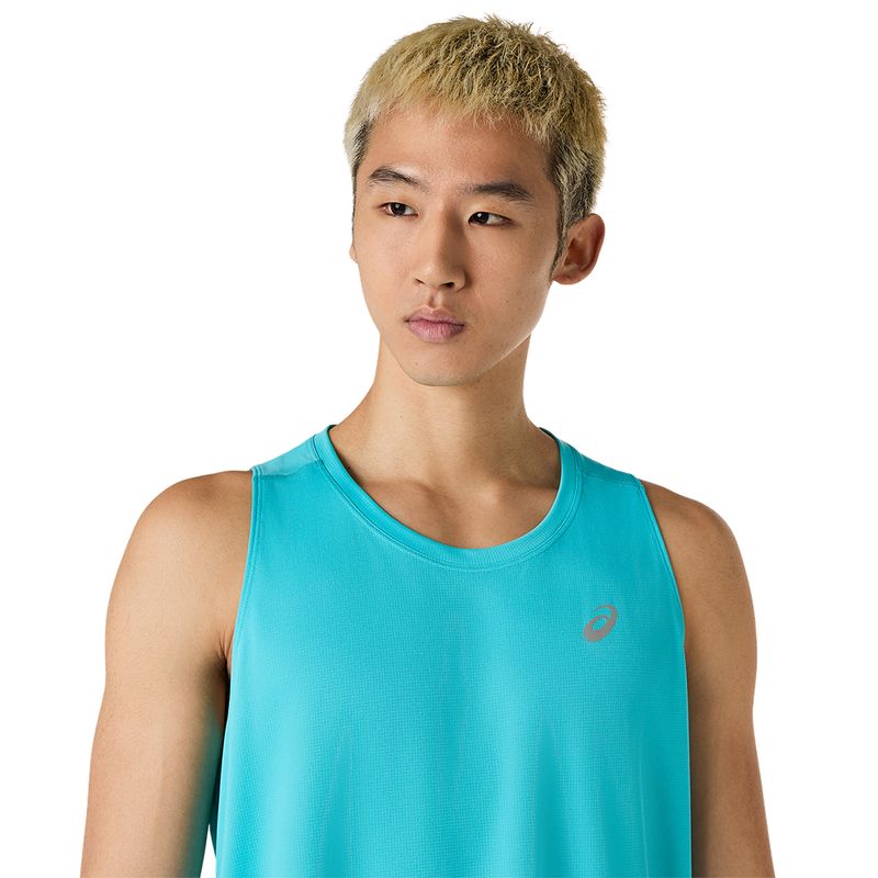 Bividis ASICS Silver Singlet Energy Aqua Hombre - 4