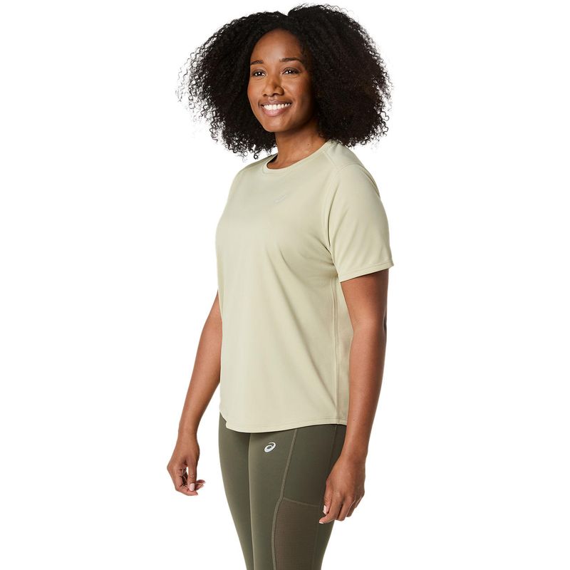 Polo ASICS Silver SS Top Khaki Mujer - 2