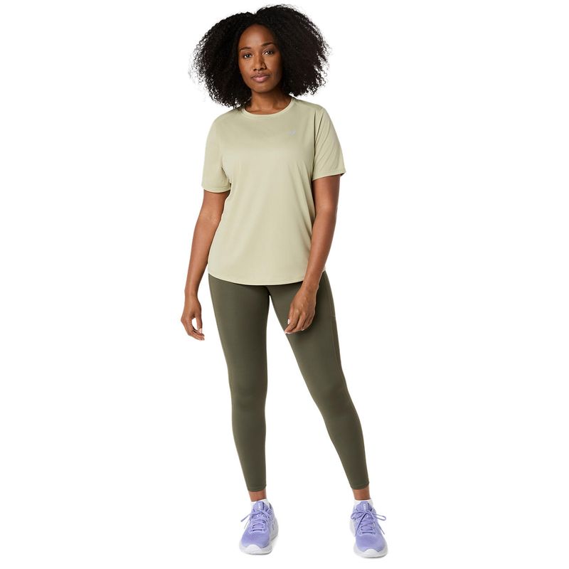 Polo ASICS Silver SS Top Khaki Mujer - 4
