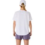 Polo ASICS Silver SS Top Brilliant White Mujer - 1