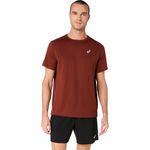 Polo ASICS Silver Ss Top Singed Red Hombre - 0
