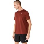 Polo ASICS Silver Ss Top Singed Red Hombre - 1