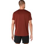 Polo ASICS Silver Ss Top Singed Red Hombre - 2
