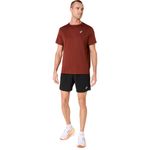 Polo ASICS Silver Ss Top Singed Red Hombre - 4