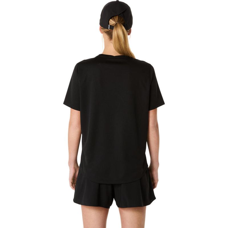Polo ASICS Silver Ss Top Performance Black Mujer - 1