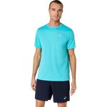 Polo ASICS Silver Ss Top Energy Aqua Hombre - 0