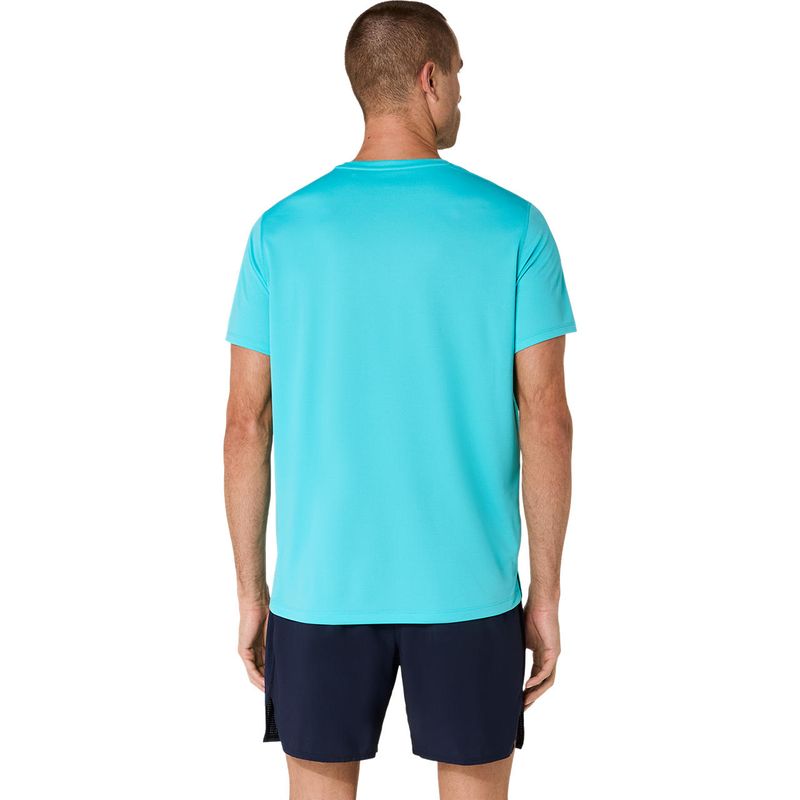 Polo ASICS Silver Ss Top Energy Aqua Hombre - 2