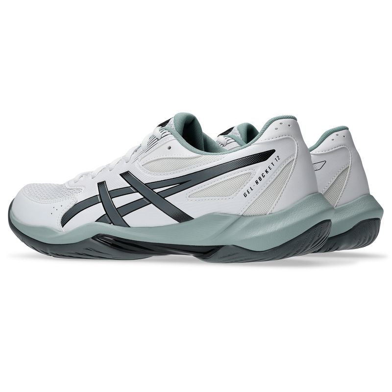 Zapatillas ASICS GEL-Rocket 12 White/Steel Grey Hombre - 4