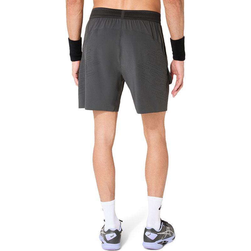 Short ASICS Match Laser Cut 7In Short Graphite Grey Night Energy Hombre - 2