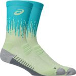 Medias ASICS Performance Run Sock Crew Illuminate Yellow/Energy Aqua Unisex - 0