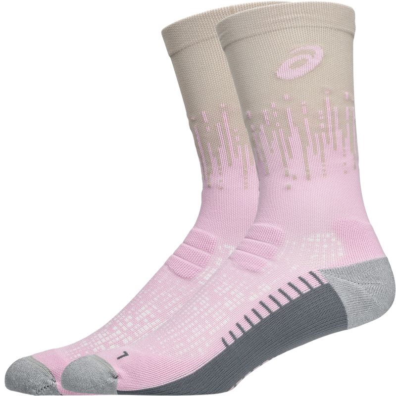 Medias ASICS Performance Run Sock Crew Hazy Lilac/Rose Dust Unisex - 1
