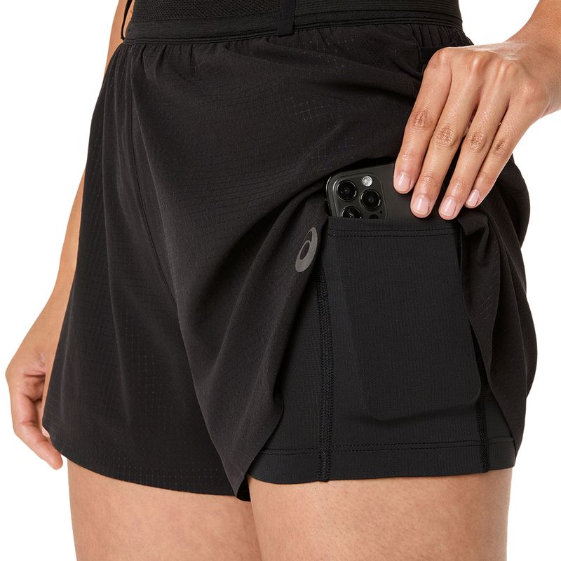 Short ASICS Metarun Split ShortPerformance Black Mujer - 4