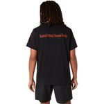 Polo ASICS Heritage Heavy Cotton Graphic Tee Performance Black/C-Tomato Unisex - 1