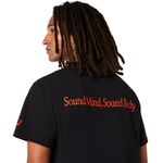 Polo ASICS Heritage Heavy Cotton Graphic Tee Performance Black/C-Tomato Unisex - 4