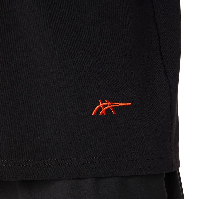 Polo ASICS Heritage Heavy Cotton Graphic Tee Performance Black/C-Tomato Unisex - 6