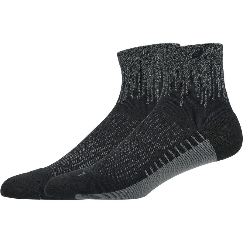Medias ASICS Performance Run Sock Quarter Performance Black Unisex - 1