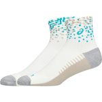 Medias ASICS Performance Run Sock Quarter Cream/Energy Aqua/ Simply Taupe Unisex - 1
