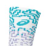 Medias ASICS Performance Run Sock Crew White/Energy Aqua/Fresh Air Unisex - 2